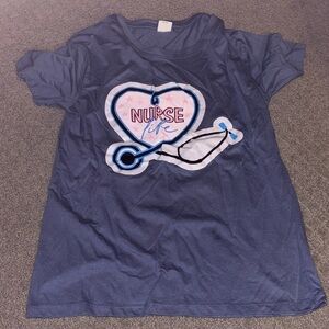 Nurse Life Navy Blue Short Sleeve Tee